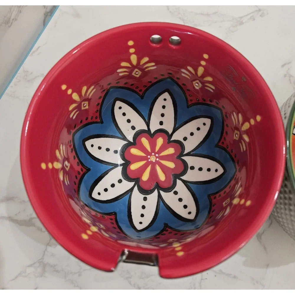 Ramon Noodle‎ Bowls 2 Asian Style Ceramic Gold And Red
